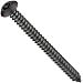Black Oxide Alloy Steel Tamper Resistant Sheet Metal Screw, USA Made, Button Head, Tamper Resistant Pin-In-Star Drive