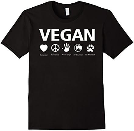 Men's Funny Vegetarian t shirt - Gifts for Women/Men Medium Black