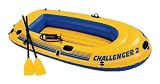 from Intex INTEX CHALLENGER 2 BOAT SET + OARS 93 x 45 x 16 2 person 375lb capacity (Model 68367)