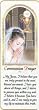 12 Mini-Bookmark Remembrances with Communion Prayer in English, 2.25" x 6" - Girl