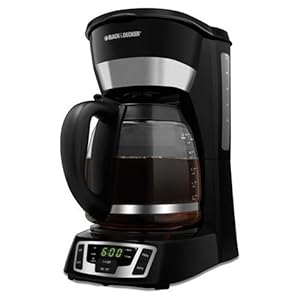 Black & Decker CM1010B 12-Cup Programmable Coffeemaker with Glass Carafe