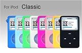 i-nique Colour-Me Silicone skin case - Apple Ipod Classic 80G / 120G (CLEAR FROST) + 2D Screen protection