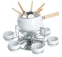 Burton 15pc Fondue set with Deluxe Revolving Lazy Susan