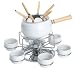 Burton 15pc Fondue set with Deluxe Revolving Lazy Susan