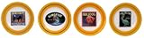 Artistically designed dinnerware Kingfish motif salad / dessert / sandwich plates 7.5" Set/4