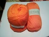 Two Balls Of 100gm BRIGHT ORANGE Pricewise (King Cole) Double Knitting Yarn (Wool) shade 144
