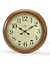 Imitation Watches - Round wall clock with imitation wood frame - T223