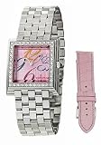 Corum 138-341-47-0908-FP04 Pyramid Pink Dial Stainless Steel Leather Women's Watch