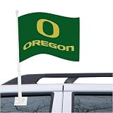 Oregon Ducks Green Car Flag