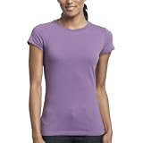 Realitee Junior's Short Sleeve Tunic Tiny Tee, Purple Fruited, Medium
