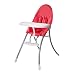 Bloom Nano Urban High Chair, White Frame With Seat Pad Rock Red