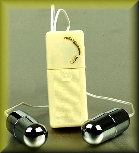 Small Silver Dual Bullet Style Spot Back, Scalp and Body Massager