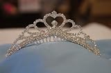 (MEDIUM)Elegant Bridal Wedding Tiara Crown with Crystal Party Accessories DH5754