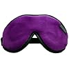 Dream Essentials Escape Luxury Travel and Sleep Mask with Earplugs and Carry Pouch, Purple