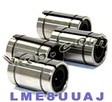 Pack of 4 LME8UUAJ 8mm Adjustable Ball Bushing 8x16x25 Miniature Linear Motion Bearings VXB Brand