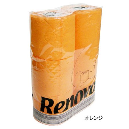 Renova レノヴァ　ポルトガル発　ＲＥＮＯＶＡ　レノバ　高級フレグランスカラートイレットペーパー6ロール赤（レッド）　セレブご用達
