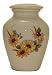 Sunflower Urn- Cremation Urn or Keepsake for Ashes - Hand Made Pottery (x-Small 29 Cubic Inches)