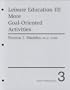 Leisure Education III: More Goal-Oriented Activities