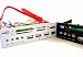 Electronics : MY-Link 5.25'' Card Reader USB 2.0 HUB 1394 Audio SATA Panel (Black)