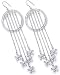Eternal Spring Sparkle Butterfly Dangle Earrings