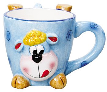 ZooBuds Sheep Hand Painted 8 Ounce Mug