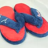 Atlanta Braves MLB Flip Flop Thong Slippers - L