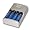World-ready 100-240V Ultra-Fast AA / AAA Nimh Battery Wall Charger w/ 8 Premium 2700 Ni-MH Batteries & (2) Heavy Duty Powerex AAA 1000 mAh Rechargeable NiMH