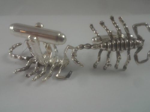 Sterling Silver Scorpion Cufflinks