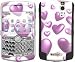Hearts Design Protective Skin Decal Faceplate for Blackberry Curve 8300/ 8310/ 8320 Cell Phones