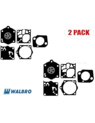 Genuine Walbro D10-WJ Gasket And Diaphragm Kit for Dolmar PC6412 / 7314, Husky Saw 394, FHI EC12 (2 Pack)