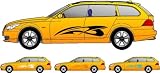 Zoom Produkt-Bild: Car-Tattoo Auto Seitenaufkleber 1x Linke Seite + 1 x Rechte Seite Motiv A221; Farbe Türkis
