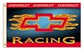 NASCAR Chevy Racing with Flames 3-by-5 Foot Flag with Grommets