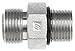 Brennan FS6400-12-10-O - Straight Adapter - 3/4 in Male Flat Face O-Ring x 5/8 in Male O-Ring Boss, Steel, Pack of 15