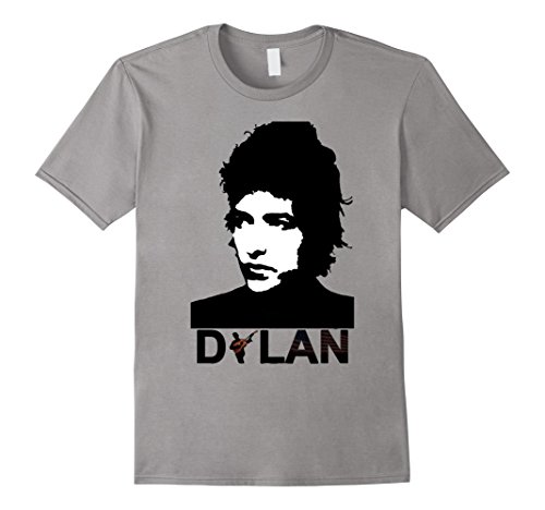 Men's BO-B DY-LAN Guitar Cool Musician T-Shirt XL Slate