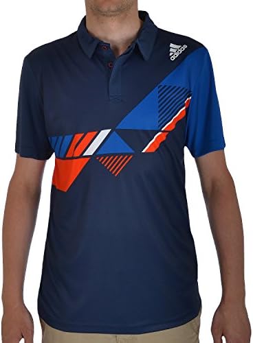 Adidas Mens Spezial Short Sleeve Tennis Polo Shirt Tee Top - Blue - M