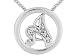 DIAMOND ACCENT STERLING SILVER A SLIDE WITH CHAIN