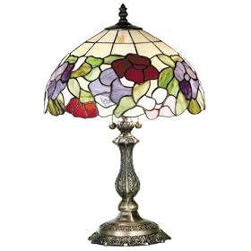 Rose Tiffany-Style Table Lamp