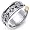 14K White Gold Fleur De Lis Celtic Wedding Band Ring
