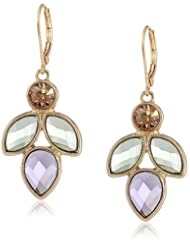 Anne Klein "Secret Garden" Gold-Tone Green Multi-Mini Chandelier Drop Earrings