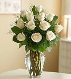 Same Day Flower Delivery Premium 12 Long-Stem White Roses