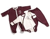 Kee-Ka Organic Newborn 3-Piece Gift Set - Monkey on Chocolate, 0-3 Months