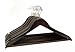 Florida Brands Suit Hangers, Mahogany Wood, Set of 96