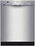 Bosch : SHE55M15UC 24in Evolution 500 Series Full Console Dishwasher - Stainless Steel