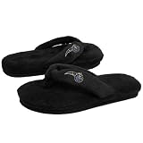 NBA Orlando Magic Ladies Black Plush Thong Flip Flop Slippers (9/10)