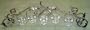 Metal Glass Standing 5 Candle Votive Tea Light Table Runner Holder