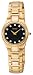 SUJE26 Seiko Diamond Ladies Stainless Steel Watch on Yellow Gold Plate Bracelet