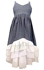 Girls  Lace Tiered Cotton Maxi Dress  With Ruffles