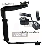 Rotating Flash Bracket Grip + eTTL eTTL2 Off Camera Flash Cord FOR CANON EO ....