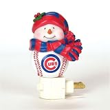 Chicago Cubs MLB Home Run Snowman Night Light (5)