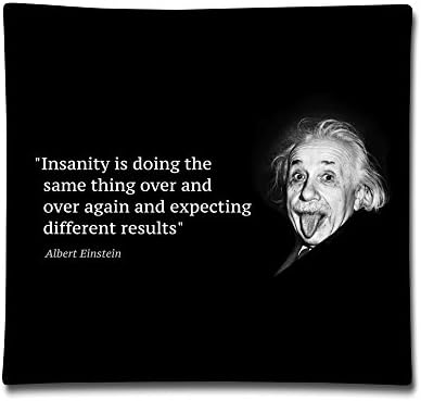 KAITIAN Albert Einstein Two Side 18*18 One Size Cotton Pillowcase